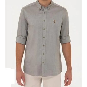 US Polo Assn Erkek Yeşil Gömlek Uzunkol Basic G081SZ004.000.1221910.VR027