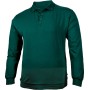LifeGuard Büyük Beden Likralı Polo Yaka Sweatshirt Yeşil