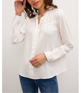 US Polo Assn Beyaz Kadın Dokuma Gömlek G082SZ004.000.979860
