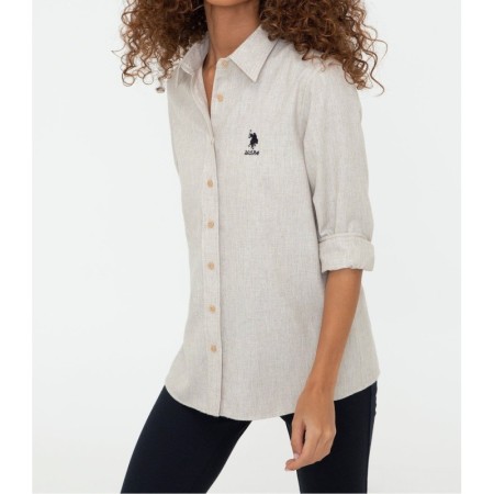 US Polo Assn Beyaz Kadın Gömlek G082SZ004.000.1406156