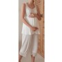 Eros Kadın Pijama Takımı Esk26712 Lohusa Ekru 38 ESK26712