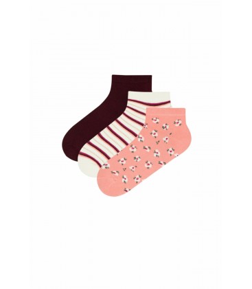 Penti Kadın Renkli Garden Patik Çorap 3'lü PHDLUAKI20IY-MIX