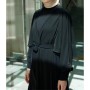 Setrms Siyah Kemer Detaylı Abaya 2122061