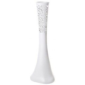 Lilac Home Dekoratif Kırılmaz Plastik Fil Ayağı Beyaz Vazo