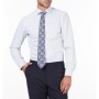 Kip Erkek Mavi Mikro Slim Fit Dokuma Klasik Pamuklu Gömlek GM-2372