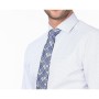 Kip Erkek Mavi Mikro Slim Fit Dokuma Klasik Pamuklu Gömlek GM-2372