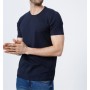 Kip Bisiklet Yaka Regular Fit Düz Lacivert Erkek T-Shirt TSH-326