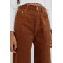 Pull & Bear Kadın Geniş Paça Renkli Fitilli Kadife Pantolon 8676/332/700