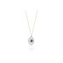 THE NERO DESIGN Göz Evil Eye Beyaz Kolye