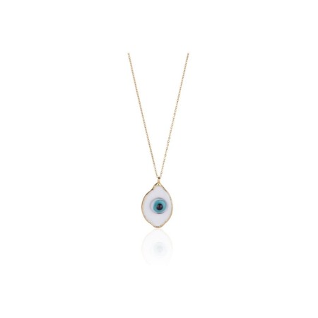 THE NERO DESIGN Göz Evil Eye Beyaz Kolye