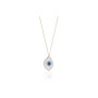 THE NERO DESIGN Göz Evil Eye Beyaz Kolye