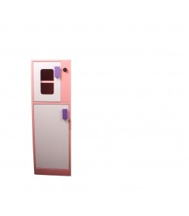 Mobsan Ahşap Pembe Çocuk Oyun Buzdolabı 75x25x30 cm