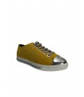 İnci Hakiki Deri Kadın Sarı Sneaker 9069