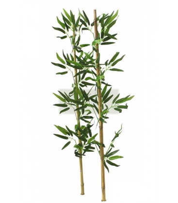 115 cm Yapay 12 Dal Yapraklı Gerçek Bambu