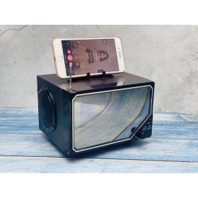 Paleon JDA-1901 Nostaljik Siyah Ahşap Işıklı Bluetooth Hoparlör