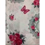 Lastikli Kelebek Tek Kişilik Nevresim Takımı Pembe 150x220