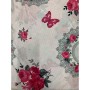 Lastikli Kelebek Tek Kişilik Nevresim Takımı Pembe 150x220