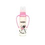 Bambino Kulplu Cam Biberon-Pembe 225Ml BE016