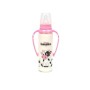 Bambino Kulplu Cam Biberon-Pembe 225Ml BE016