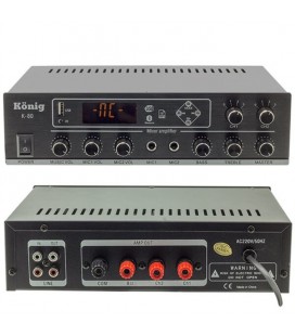 König K-80 - 2 Bölgeli 80 Watt Hat Trafolu Stereo Amfi