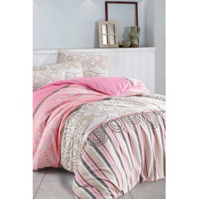 Jolly Home Çift Kişilik Nevresim Takımı Anemos Pudra