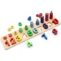 HAMAHA Wooden Toys Doğal Ahşap Eğitici Oyuncak Logaritmik Sayı Dizilişleri HMH-000