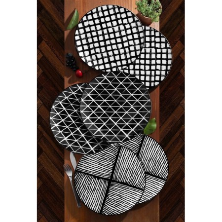 Kitchen Life Organik El Yapımı Lüx 6'lı Servis Tabak Seti