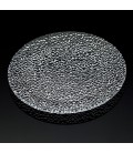 Kristal Görünümlü Kabartmalı Cam Plaka Batı Tarzı Meyve Tabağı
