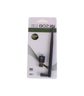 Hb Kablosuz 1200 Mbps USB 2.0 Mini Wifi Adaptörü 802.11N / G / B Kablosuz Alıcı