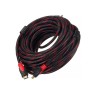 Full HD 3D Örgülü HDMI Kablo - 20 Metre