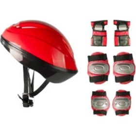 Kask Dizlik Dirseklik Seti Kırmızı