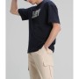 Lufian Bonn Modern Grafik T- Shirt Lacivert 111020080
