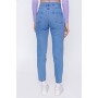 Kadın Açık Mavi Sade Mom Jean Pantolon 21-1YB0418