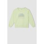 Defacto Kız Çocuk Regular Fit Bisiklet Yaka Baskılı Organik Pamuklu Sweatshirt W2852A621AU