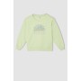 Defacto Kız Çocuk Regular Fit Bisiklet Yaka Baskılı Organik Pamuklu Sweatshirt W2852A621AU