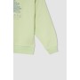 Defacto Kız Çocuk Regular Fit Bisiklet Yaka Baskılı Organik Pamuklu Sweatshirt W2852A621AU