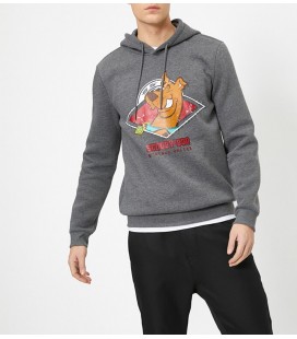 Koton Scooby Doo Lisanslı Baskılı Kapüşonlu Sweatshirt 0YAM71606CK