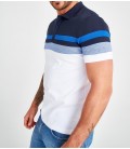 TRENDYOL MAN Lacivert Erkek Slim Fit Panelli Polo Yaka T-Shirt TMNSS20PO0049