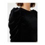 Koton Kadın Siyah Kadife 3/4 Kollu T-shirt 1KAK13569EK