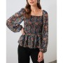 TRENDYOLMİLLA Çok Renkli Büzgülü Bluz TWOAW21BZ0464