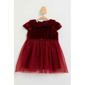 Defacto Kız Bebek Kadife Elbise M7377A2.19CW.BR204