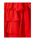 Koton Kadın Kırmızı Volanli Abiye Elbise 1YAK84762FW