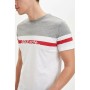 Defacto Erkek Gri Baskılı Slim Fit T-Shirt M3671AZ.20SP.GR360