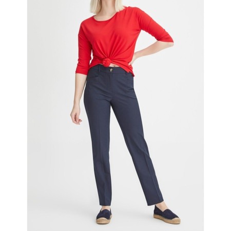 Gusto Boru Paça Kumaş Pantolon - Lacivert 20YG001120