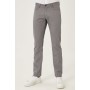 Altınyıldız Erkek Gri Kanvas Slim Fit Dar Kesim %100 Pamuk 5 Cep Pantolon
