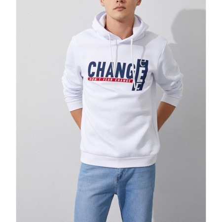 Koton Erkek Sweat Beyaz 1yam71000lk 1YAM71000LK