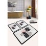 Chilai Home Three Cactus Djt Banyo Seti Paspas Kaymaz Taban Yıkanabilir
