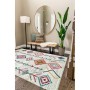 CAPPİO HALI Cappio Kare Motifli Modern Halı Kaydırmaz Taban