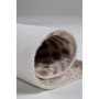Chilai Home Plush Shape Leopar Banyo Halısı 80x120 Cm Yıkanabilir Kaymaz Post Peluş