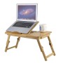 Bambu Katlanır Çalışma ve Laptop Masası